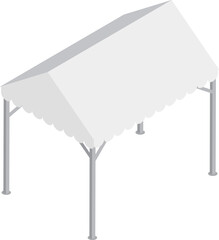 アイソメトリックなパイプテントの素材 © vdck_studio