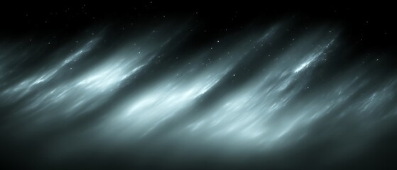 Abstract teal streaks on black background.