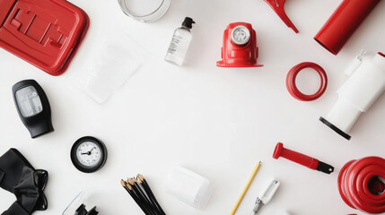 Fire Safety Notice on White Background with Essential Tips for Prevention and Preparedness