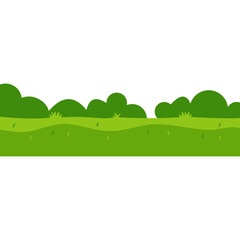 Obraz premium Green Field Illustration