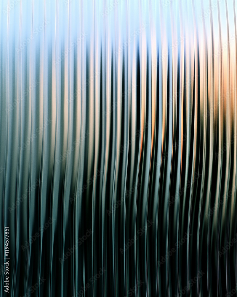 Poster abstract background with wavy lines and vibrant colors in a blurred artistic style