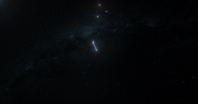 Dorado constellation in the outer space