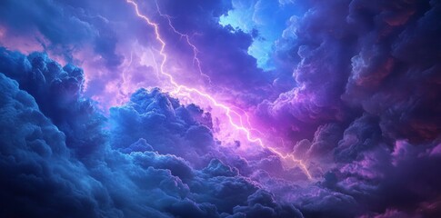 Electric Storm: A Symphony of Purple and Blue