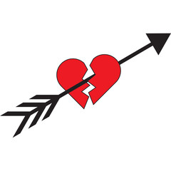  Valentine Heart Arrow