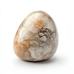 Obraz premium Polished gemstone, studio shot, white background, spiritual use