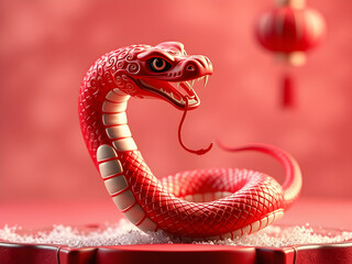 Fototapeta premium Year of the Snake Chinese New Year