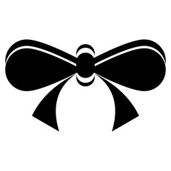 bow isolated on white