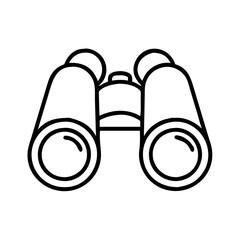 hunter s binoculars icon, hunter s binoculars line art - simple line art of hunter s binoculars, perfect for hunter s binoculars logos and icons and themed design 