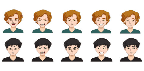 Simple Face Emotion Set