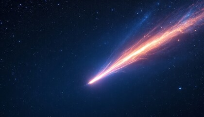 Celestial Comet Blaze: A Fiery Trail Across the Cosmos
