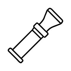 predator call icon, predator call line art - simple line art of predator call, perfect for predator call logos and icons and themed design 