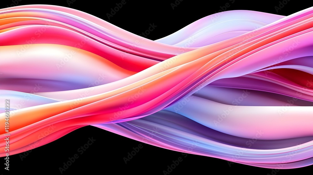 Poster vibrant spectrum display, a captivating array of colors blending seamlessly, creating a soft, harmon