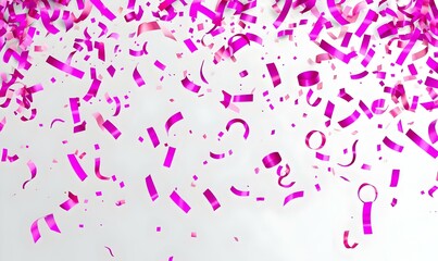 Fototapeta premium Colorful confetti scattered across a clear surface, vibrant shapes and sizes create a festive atmosphere, perfect for celebrations and events.