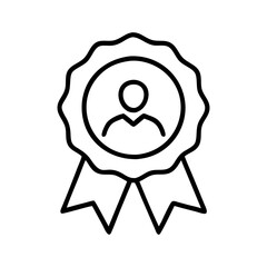 personal best badge icon, personal best badge line art - simple line art of personal best badge, perfect for personal best badge logos and icons and themed design 