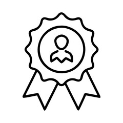 personal best badge icon, personal best badge line art - simple line art of personal best badge, perfect for personal best badge logos and icons and themed design 
