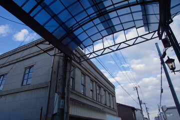 玉島の町並み　通町商店街　岡山県倉敷市
