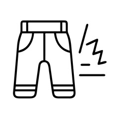 reflective running gear icon, reflective running gear line art - simple line art of reflective running gear, perfect for reflective running gear logos and icons and themed design 