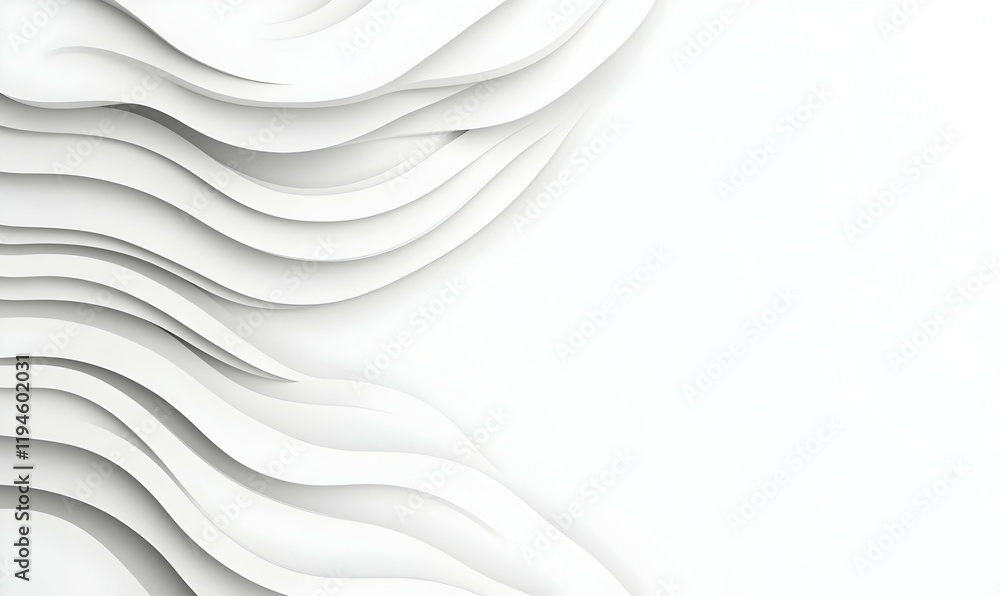 Poster curled white paper corner on smooth surface, a delicate white paper corner elegantly curls against a