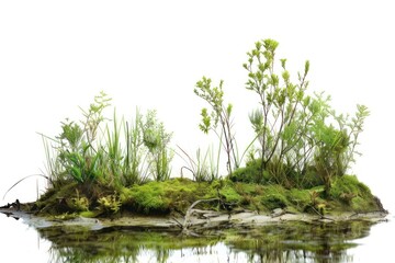Naklejka premium Swamp vegetation landscape outdoors.