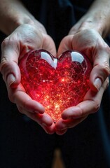 broken heart in hands