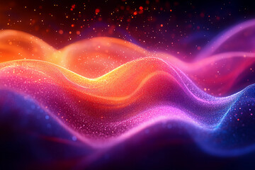 Energy Flow: Abstract light trails of energy weaving through a dark canvas, creating interconnected patterns that symbolize the dynamic movement of energy between living entities