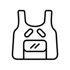 running race bib icon, running race bib line art - simple line art of running race bib, perfect for running race bib logos and icons and themed design 