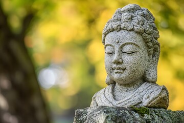 Obraz premium Serene images of mindfulness and meditation, featuring natural elements like stones, water, and greenery. Perfect for wellness campaigns, meditation guides, or tranquil design projects.