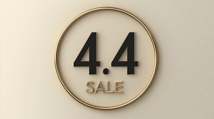 Elegant sale layout featuring bold black text on a luxurious gold background, designed to captivate and entice viewers with sophistication.