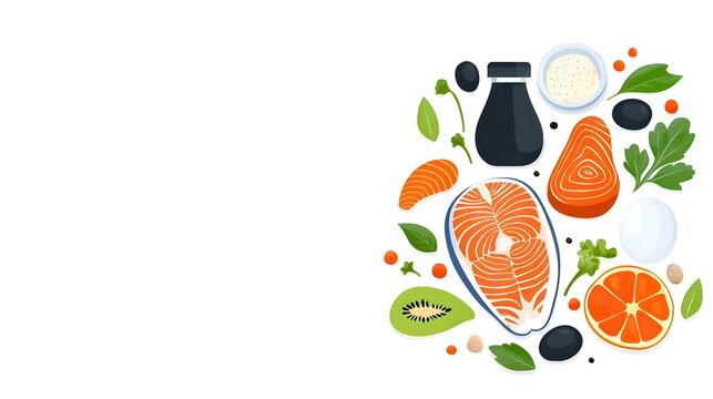 Food Safety and Hygiene Guidelines, an informative illustration highlighting essential practices for maintaining quality and safety in food preparation.