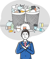 オーバーツーリズムで溢れるゴミ