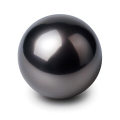 1粒の黒真珠。白背景。（black pearl. White background.）
