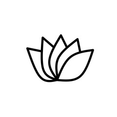 Beautiful Flowers Thin Icons Bundle.