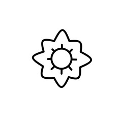 Beautiful Flowers Thin Icons Bundle.