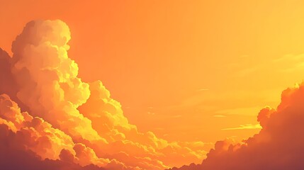 Golden Cloudscape at Sunset Dramatic Sky