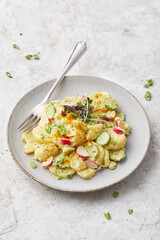 Potato Salad With Radish and Cucumber
