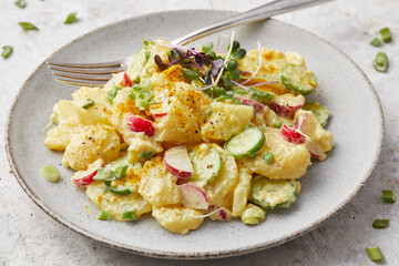 Potato Salad With Radish and Cucumber