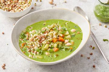 Chunky Vegetable and Pesto Soup