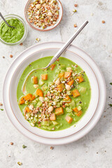 Chunky Vegetable and Pesto Soup