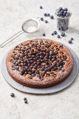 Buckwheat Almond and Blueberry Cake