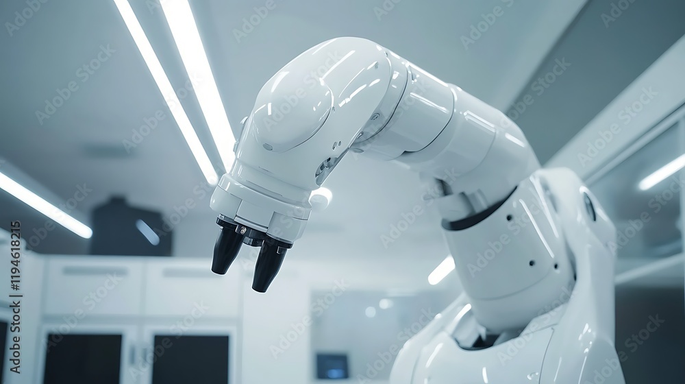Aufkleber advanced robotic arm in a modern laboratory setting