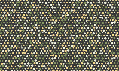 Round dotted pattern with geometric simplicity. Ideal for textile fabrics, wallpaper, or poster prints. Abstract vector design for seamless backgrounds.
