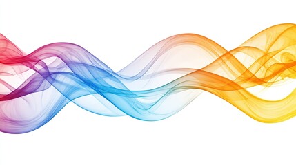 Naklejka premium Colorful abstract wave design.