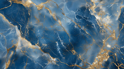 Marble texture in shades of aquamarine, blue and gold