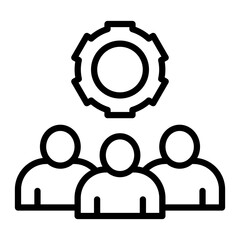 Management Line Icon