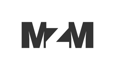 MZM logo design. Initial letter M Z M bold font style for tech startups, consulting, corporate branding. Creative company name, headlines typography identity, trendy logotype.
