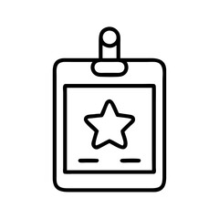 backstage access pass icon, backstage access pass line art - simple line art of backstage access pass, perfect for backstage access pass logos and icons and themed design 