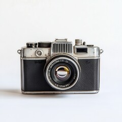 Vintage camera, studio shot, white background, memory (4)