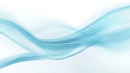 Fototapeta premium Light Blue Minimalistic Water Illustration with Soft Flowing Waves