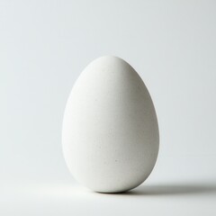 White egg studio shot, simple background, food photography