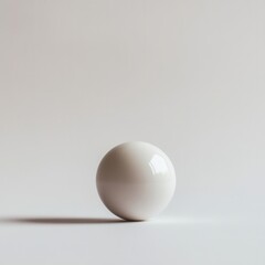 Fototapeta premium White sphere studio minimalism background design